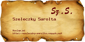 Szeleczky Sarolta névjegykártya